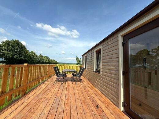 terasa mobilného domu s posedením | Ubytovanie