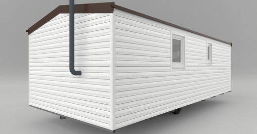 Super Arktik ECONOMY 8x4 m – Biela fasáda DecoSiding