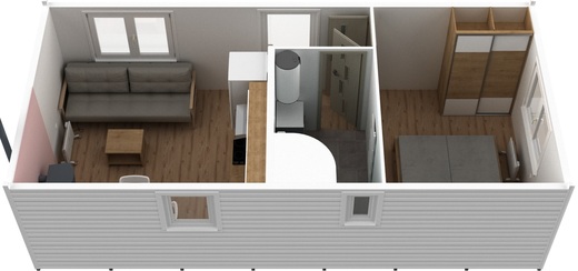 Super Arktik 8x4 m – Celkový prehľad interiéru